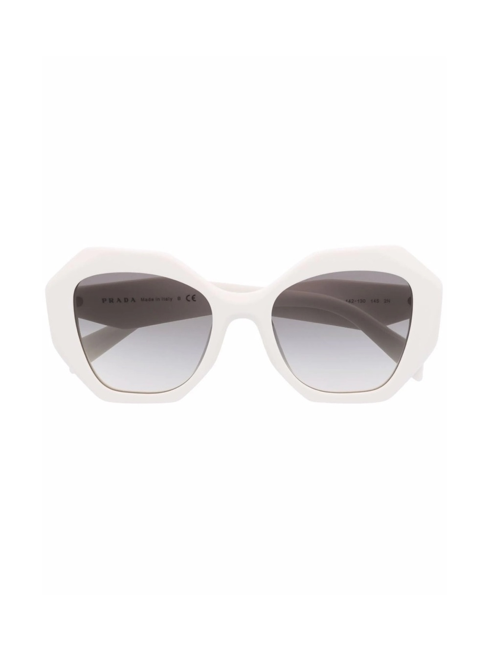 BNIB Prada Women’s 53MM Symbole Geometric Frame Sunglasses in White Acetate